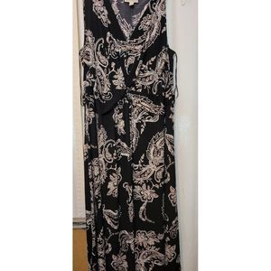 Dana Buchman black paisley dress, plus size 3X‎